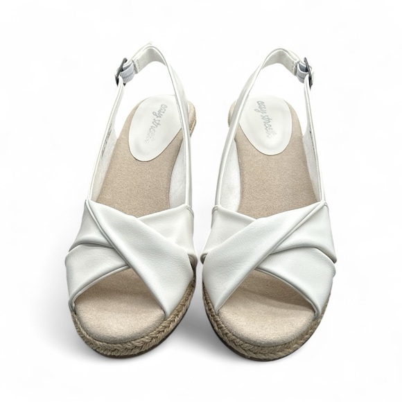 New in box, Easy Street Maureen Espadrille Wedge Sandal - Picture 2 of 5